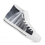 Scary Ghost 3D Print White High Top Shoes