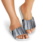 Scary Ghost 3D Print White Slide Sandals