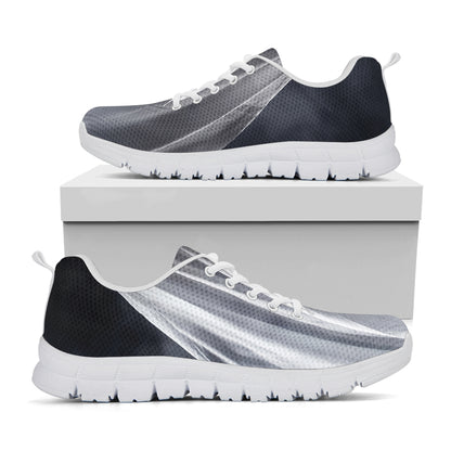 Scary Ghost 3D Print White Sneakers