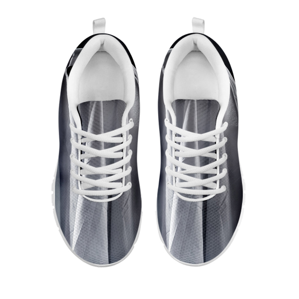 Scary Ghost 3D Print White Sneakers