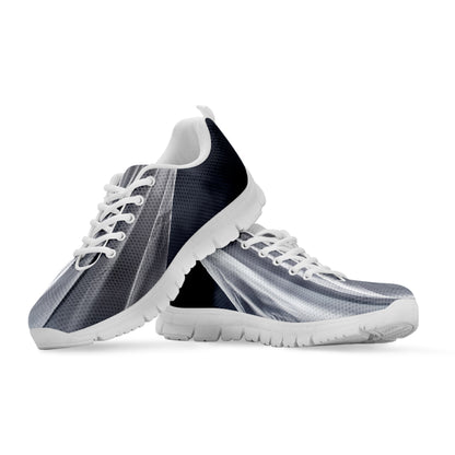 Scary Ghost 3D Print White Sneakers