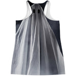 Scary Ghost 3D Print Women's Racerback Tank Top