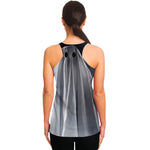 Scary Ghost 3D Print Women's Racerback Tank Top