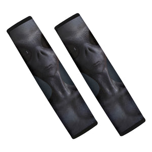 Scary Grey Alien 3D Print Car Seat Belt Covers