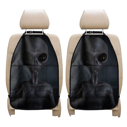 Scary Grey Alien 3D Print Car Seat Organizers