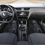 Scary Grey Alien 3D Print Front and Back Car Floor Mats