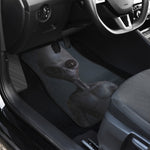 Scary Grey Alien 3D Print Front and Back Car Floor Mats