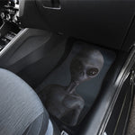 Scary Grey Alien 3D Print Front and Back Car Floor Mats