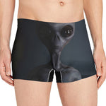 Scary Grey Alien 3D Print Men's Boxer Briefs