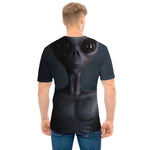 Scary Grey Alien 3D Print Men's T-Shirt