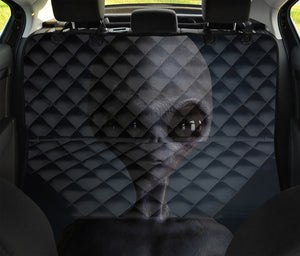 Scary Grey Alien 3D Print Pet Car Back Seat Cover