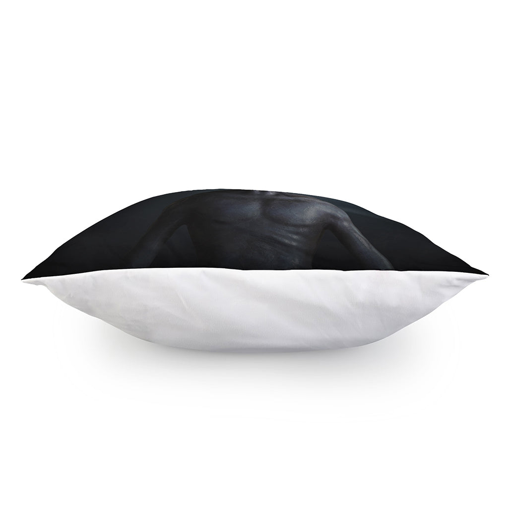 Scary Grey Alien 3D Print Pillow Cover