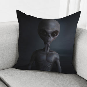 Scary Grey Alien 3D Print Pillow Cover