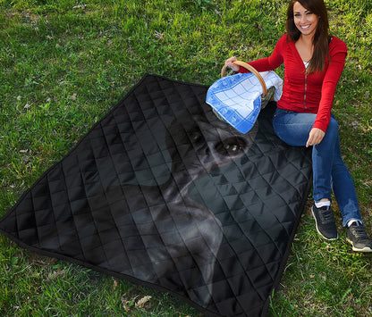 Scary Grey Alien 3D Print Quilt