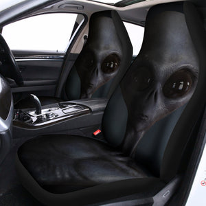 Scary Grey Alien 3D Print Universal Fit Car Seat Covers