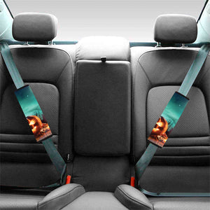 Scary Halloween Pumpkin Print Car Seat Belt Covers