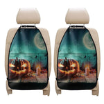 Scary Halloween Pumpkin Print Car Seat Organizers