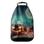 Scary Halloween Pumpkin Print Car Seat Organizers