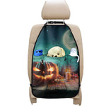 Scary Halloween Pumpkin Print Car Seat Organizers