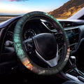Scary Halloween Pumpkin Print Car Steering Wheel Cover