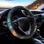 Scary Halloween Pumpkin Print Car Steering Wheel Cover