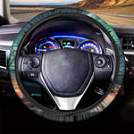 Scary Halloween Pumpkin Print Car Steering Wheel Cover