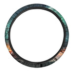 Scary Halloween Pumpkin Print Car Steering Wheel Cover