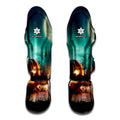 Scary Halloween Pumpkin Print Muay Thai Shin Guards