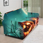 Scary Halloween Pumpkin Print Sofa Cover