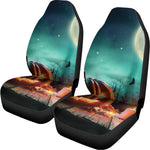 Scary Halloween Pumpkin Print Universal Fit Car Seat Covers