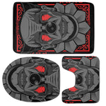 Scary Joker Card Print 3 Piece Bath Mat Set
