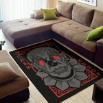 Scary Joker Card Print Area Rug