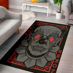 Scary Joker Card Print Area Rug