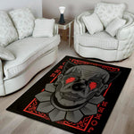 Scary Joker Card Print Area Rug