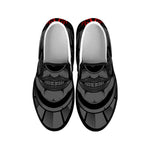 Scary Joker Card Print Black Slip On Shoes