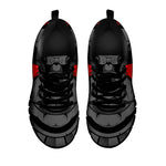 Scary Joker Card Print Black Sneakers