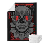 Scary Joker Card Print Blanket