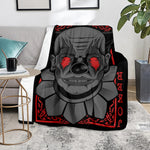Scary Joker Card Print Blanket