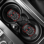 Scary Joker Card Print Car Coasters