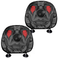 Scary Joker Card Print Car Headrest Covers