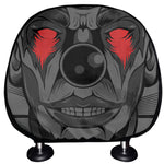 Scary Joker Card Print Car Headrest Covers