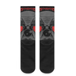 Scary Joker Card Print Crew Socks