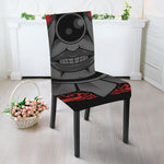 Scary Joker Card Print Dining Chair Slipcover