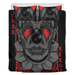 Scary Joker Card Print Duvet Cover Bedding Set