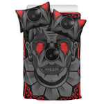 Scary Joker Card Print Duvet Cover Bedding Set
