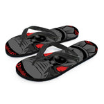 Scary Joker Card Print Flip Flops