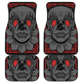Scary Joker Card Print Front and Back Car Floor Mats