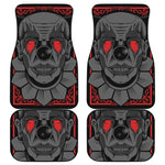 Scary Joker Card Print Front and Back Car Floor Mats