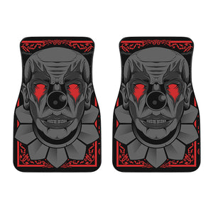 Scary Joker Card Print Front Car Floor Mats