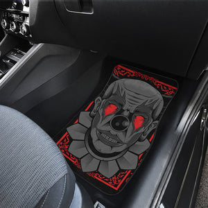 Scary Joker Card Print Front Car Floor Mats